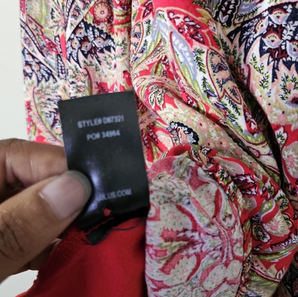 Lulus Design Major Red Print Swing Dress - Picture 6 of 10